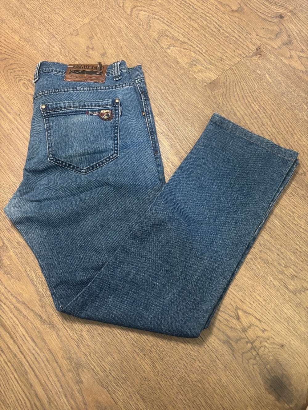 Men’s Stronger Jeans W36 Blue Denim Straight Leg